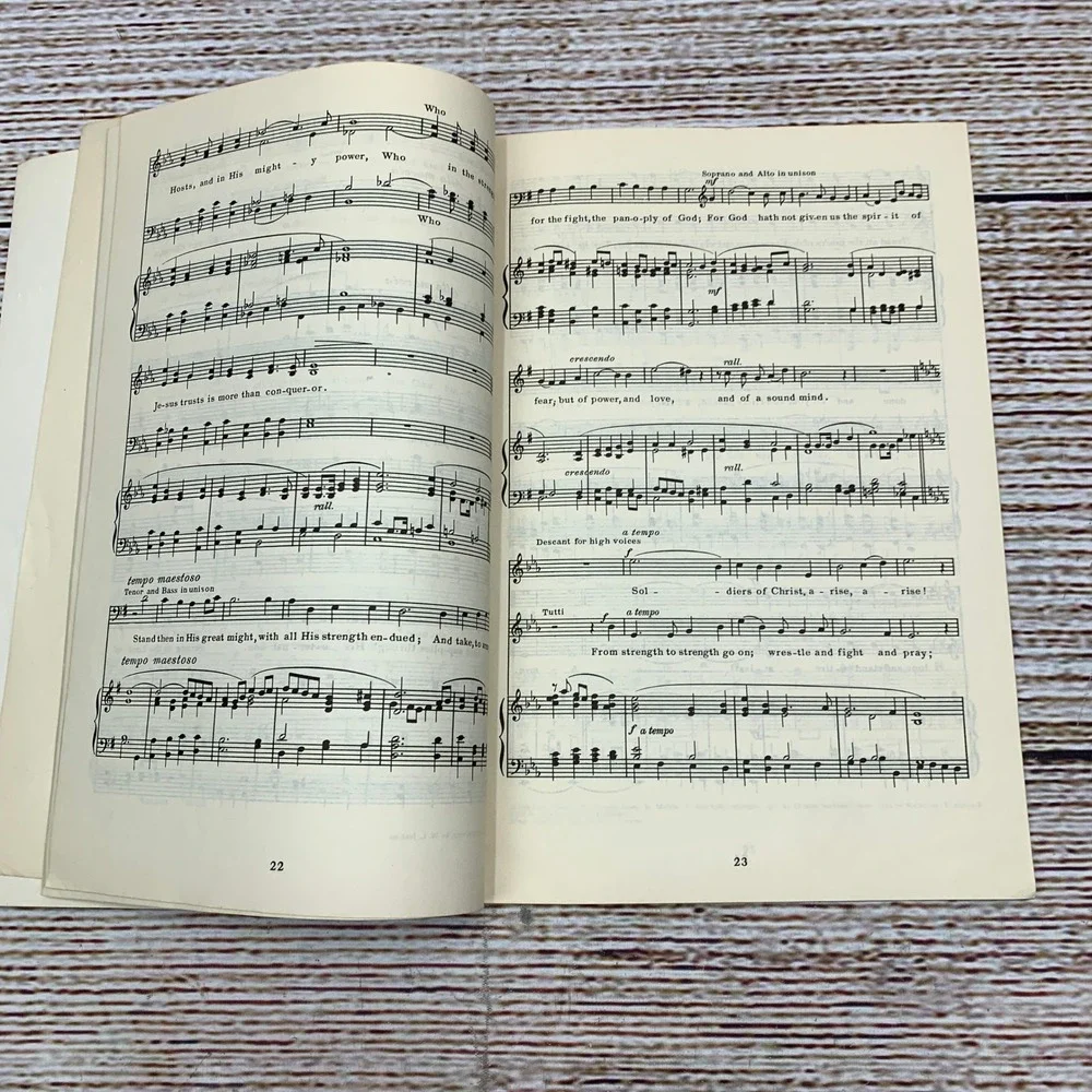 Anthems for the Youth‎ Choir Book 1 Vintage Music Score 1952